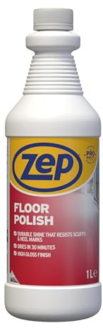 Zep Floor Polish 1L | High Gloss Finish for Vinyl & Hard Floors, Anti-Slip Tested, Heavy Duty Surface Cleaner, Scuff Resistance, Covers up to 250m²