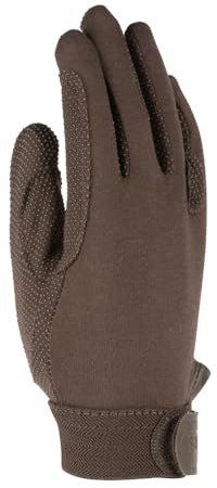 Shires Kinderhandschuhe, Baumwolle (körnige Struktur) 6 Jahre braun