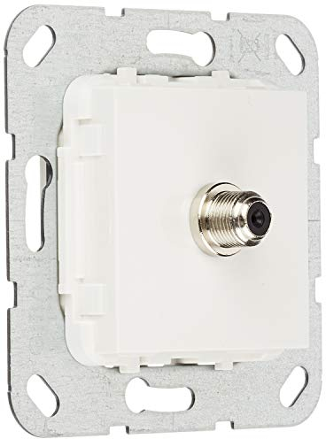 Gira 565003 SAT F Buchse Gender Changer Einsatz, reinweiß