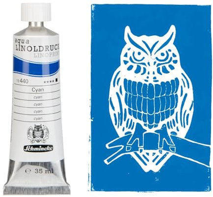 aqua-Linoldruck Farbe, 35ml, Cyan [Spielzeug]