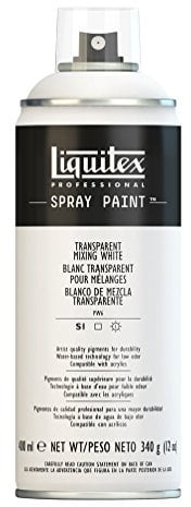 Liquitex 4450430 - Vernice Spray Professionale A Base D'acqua, Bianco Trasparente Per Mescolanze, 400ml, 1 Pezzo