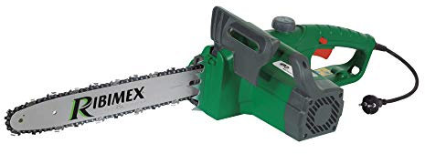 Ribimex PRTRE350 Motosega Elettrica, 1600 W, 355 mm, Verde/Grigio, 17x23x77 cm