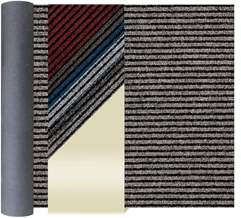 Primaflor Schmutzfangläufer Magnum | 200x600 cm | Beige | Meterware | 10,5 mm Höhe, Sauberlauf-Meterware mit Gel-Rücken, Zuschneidbare und robuster Schmutzfangmatte für Flur und Eingang