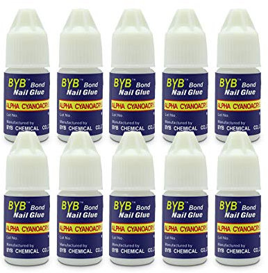 10X3g Nail Art Glue Strong Adhesive Acrylic False Tips Rhinestones Glitters