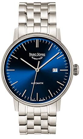 Bruno Söhnle 17-12173-342 Stuttgart Automatik Big Herren-Armbanduhr, Automatikwerk BS175, Edelstahlgehäuse, Saphirglas, Edelstahlarmband, mit Faltschließe, 5 bar