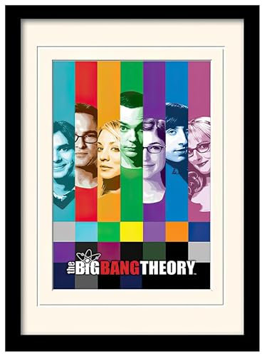 1art1 Big Bang Theory Poster Signals Gerahmtes Bild Mit Edlem Passepartout | Wand-Bilder | Im Bilderrahmen 40x30 cm