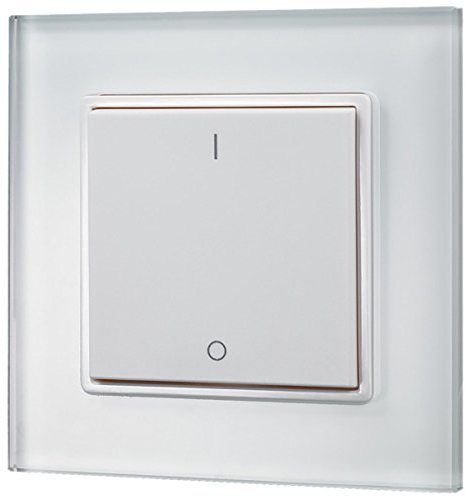 iluminize Design Wand-Dimmer Funk: mit Wippschalter zur Steuerung von weißen LEDs, 1 Zone, 3V batteriebetrieben, KEIN Universal-Dimmer: Funk Controller ist erforderlich! (1 Lichtzone)