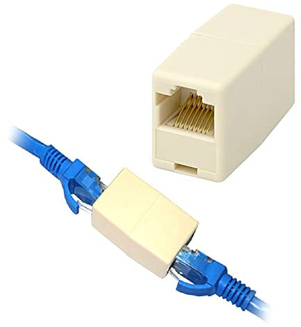 Aukson Q99 RJ45 Netzwerk Kabel Adapter – Patchkabel Koppler Verbindungsstecker für Ethernet, Cat5e, Cat6, Cat6a, und Cat7