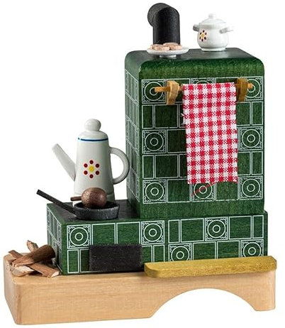 Räuchermann Erzgebirge Richard Glässer Seiffen Rauchmann Rauchofen mit Herd, 37061