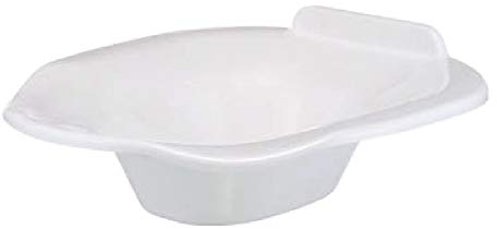 Bain de Siège Hanche Baignoire Hip Tabouret pour Soulager Les Hémorroïdes, Les Patients Post-Épisiotomie, 39X37x13cm,White