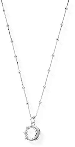 ChloBo Bobble Chain Moon & Stars Necklace Length 47cm SNBB580