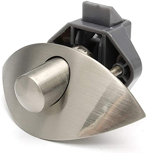POFET Zinklegierung Half Moon Griff Push Lock Verriegelungsknopf Caravan RV Schrank Schubladenschloss
