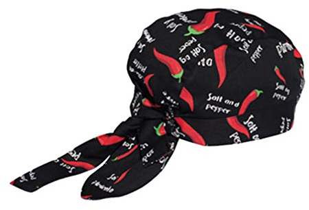 VALICLUD Haube Chirurgische Kappe Scrub Cap Verstellbar Baumwolle Chili Gedruckt Peeling Kappe Medical Cap Kochmütze für Frauen Männer Ärzte