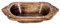 Divit Shilp Naturholzschale, Servierschüssel für Salat, Gemüse und Früchte, große, Tiefe Schale für Familie und Feiern. (Viking Bowl)