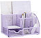 Annova Mesh Desk Organizer Office with 7 Compartments + Drawer/Desk Tidy Candy/Pen Holder/Multifunctional Organizer (Light Purple)