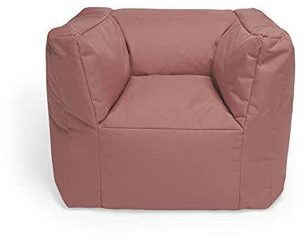 Jollein Kindersessel Sitzsack, Baumwolle, Mellow Pink, M