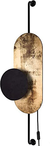 Wandleuchte mit Schalter APDAILA Metall Holz indirektes Licht G9 Moderne Wandlampe Schlafzimmer
