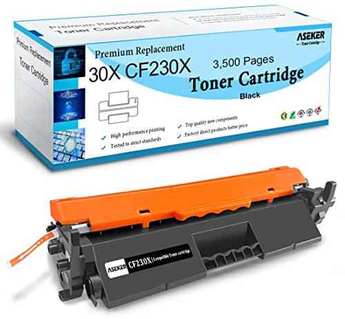 ASEKER Schwarz Kompatibel 30X CF230X ( 30A CF230A ) Tonerkartusche 3,500 Seiten für HP Laserjet Pro M203d M203dn M203dw, MFP M227fdn M227fdw M227sdn M227d Drucker