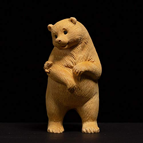 Statuen Dekoration Statuen Und Skulpturen Niedlicher Bär Buchsbaum Tier Schnitzen Wohnzimmer Dekoration