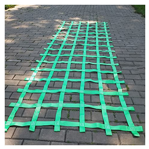 Filet Escalade,Filet d'escalade Jeux Exterieur,Filet de Chargement Balancoire Grimper pour Portique Cours D'entraînement Aux Obstacles Suspendus Agres, Cadeau pour Enfant Adulte,Vert