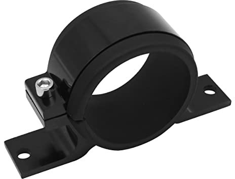 Tiardey Universal 60mm car Oil/Fuel/Gas External fuel pump mounting bracket Single Filter Clamp Cradle Black