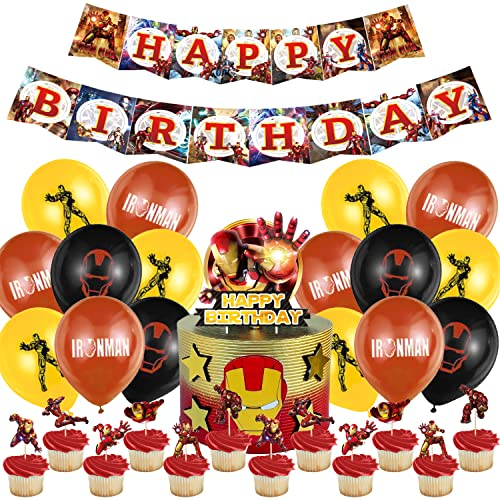 Geburtstagsdeko 32 Stück,Luftballon,Luftballon,Party Dekoration,Tortendeko,Deko Geburtstag,Cake Topper,für Kinder Geburtstag Party