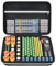 Battery Storage Organizer Box with Tester BT-168, Variety Case Holds 140+ AA, AAA, C, D, 9V, Lithium 3V Button Batteries- Not Includes Batteries(Black)