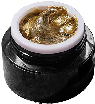 Gel de pintura metálica profesional DIY Glitter 3D oro - Agatige