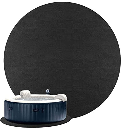 IBUGER Tapis de Sol pour Piscine Spa, Tapis de Baignoire Hors Sol de 13,12 Pieds, Coussin de Protection de Sol en Feutre de Piscine de Spa Absorbant l'eau Portable extérieur intérieur