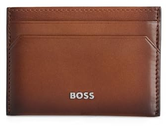 BOSS Hommes Highway Br Porte-cartes en cuir à logo