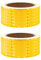 Lot de 2 bandes réfléchissantes autocollantes haute intensité - Ruban adhésif de sécurité imperméable pour moto, vélo, casque, véhicule, voiture la nuit - Jaune - 9 m x 5 cm
