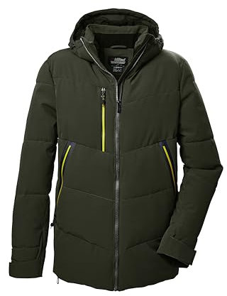 killtec Herren Steppjacke/Funktionsjacke in Daunenoptik mit Kapuze KOW 1 MN QLTD JCKT, dark moss, M, 41837-000