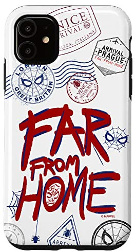 Hülle für iPhone 11 Marvel Spider-Man: Far From Home Reisestempel