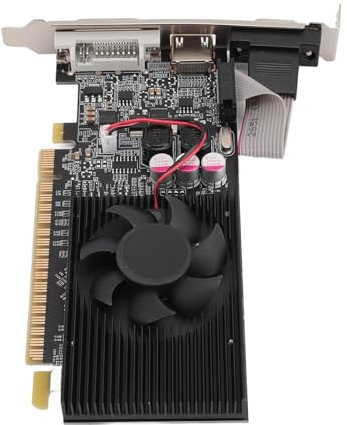 Elprico Gaming-Grafikkarte, 2 GB DDR3 64BIT PCI E-Grafikkarte, Auflösung 2560 X 1600, Desktop-Computer-Gaming-Grafikkarte für Windows 10 11 7 8
