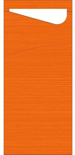 500 Serviettentaschen/Bestecktaschen Duni Sacchetto® Tissue Sun Orange