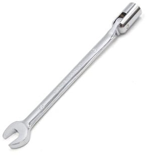 Partuto 13mm Swivel Head Combination Socket Spanner Wrench Car Repair Tool Replacement