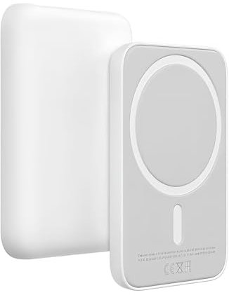 Batterie Externe 5000mAh Magnetic Power Bank, Banque d'alimentation sans Fil magnétique Chargeur Portable Charge Rapid Compatible avec iPhone 16 15 14 13 12 11 X