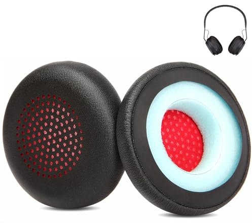 DowiTech Professional Earpads Cushion Replacement Compatible with House of Marley EM-JH101-BK Rebel Wireless Bluetooth Headphone Ear pads with Skin-Friendly Leather and Memory Foam