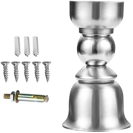 VZU Magnetic Door Stop with Accessories, Magnetic Door Catch, 7.5cm Lengthen Stainless Steel Brushed Magnet Floor Door Catch, Door Stops Indoors for Bedroom