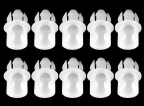 Bettecso, Lote de 10 clips de desconexión – modelo pequeño – para barra de cerradura de puerta, compatibles con VW Golf 3 4 5, Passat, Polo, Audi, Seat, ref. 171837199 171837199A