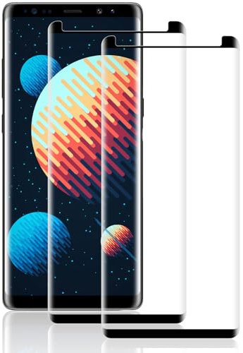 Beukei Vitre Protection pour Samsung Galaxy Note 8 Verre Trempé, 2 Pièces Vitre Trempe [Dureté 9H][HD Claire][Sans Bulless][Anti Rayures] Ecran Verre