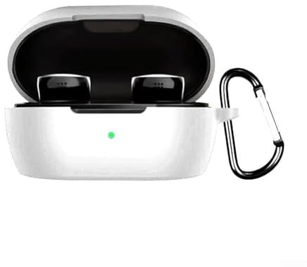 Flexible Silicone Case Compatible with For Bose QuietComfort Wireless Earbuds, Providing Protection and Easy Portability Options (White)