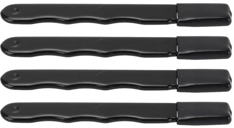 4-teiliges Messerschärfwerkzeug, tragbarer Gartenwerkzeug-Klingenschärfer für Messer, Gartenscheren, Scheren (Black)
