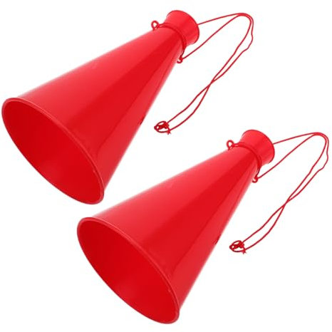 INOOMP 2stücke Sport Horn Spielzeug Lautsprecher Noise Maker Trompete Jubeln Prop Zubehör Für Fans Party Hörner