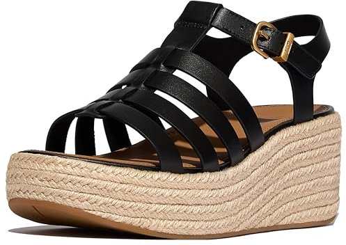 Fitflop Espadrille Flatform Sandals UK 7 Black