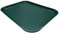 Fast Food Plastic Rectangular Serving Tray 18''x 14'' 46 x 36cm Polypropylene Cafe, Restaurant,Food Canteen Tray (Green)