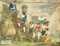 ZHAOSHAN Célèbre Art DéCorative Tableaux Sur Toile Les vendangeurs portent les raisins au pressoir d'Achille Pinelli Moderne Mur Art Pour la Décoration de Bureau 60x90cm