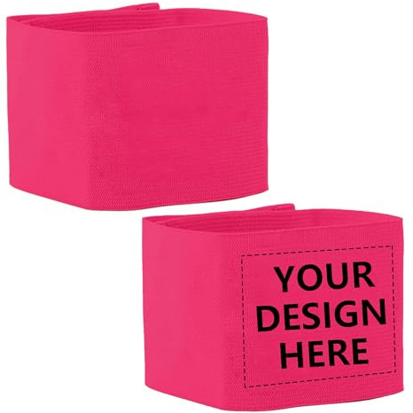 Generisch DIY selbständig gestalten Kapitänsbinde Fußball Armbinde Erwachsene,Fussball Armband Team Armbinde Outdoor Sports Gruppen Captain Armband Verstellbare Spielerbänder