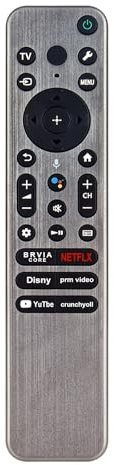 RMF-TX910U Voice Recognition Remote Replacement with MIC Compatible with Sony X93L X95L X93CL X90L X90CL A75L A95L A80L A80CL Series Mini LED TV OLED BRAVIA XR 4K Ultra HD TV Smart Google TVs
