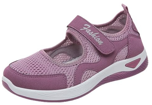 Genérico Pasear Casual Sneakers,Zapatillas de Lona Bajas Deportivas Sin Cordones Diseno Moderno Calado Zapatillas Plataforma Ligeras OrtopéDicas Transpirables Ideales para el Dia a